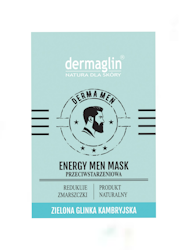 DERMAGLIN Derma Menn Anti-aldringsmaske-  Grønn kambrisk leire