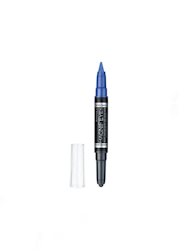 Rimmel Magnif'eyes Duo Eyeshadow & Liner Pen Stick Double Ended Eye Pencil- Dark side of blue