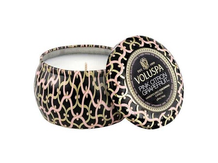 Voluspa Mini Tin Candle - PINK CITRON GRAPEFRUIT