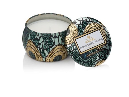 Voluspa Petite Decorative Tin Candle - French Cade Lavender