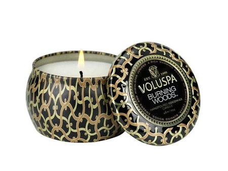 Voluspa Mini Tin Candle Candle - Burning Woods