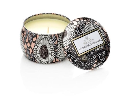 Voluspa Petite Decorative Tin Candle - Yashioka Gardenia