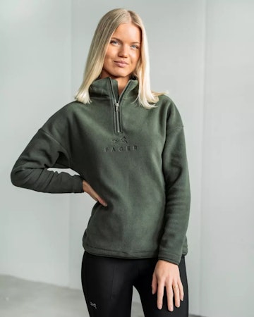 Fager Molly Half-zip fleece genser, grønn