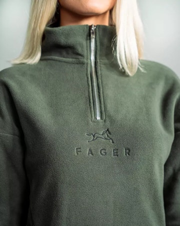 Fager Molly Half-zip fleece genser, grønn