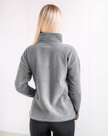 Fager Molly Half-zip fleece genser, grå