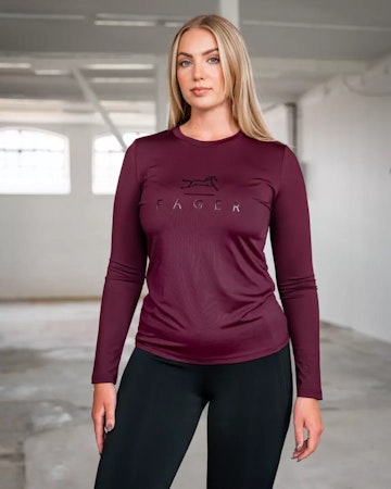 Fager Fia Long Sleeve, burgunder