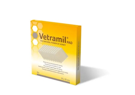 Vetramil Honningkompress 10x10 cm, 10 stk