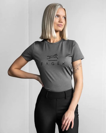 Fager Fia Short sleeve T-skjorte, mørk grå