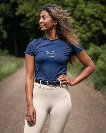 Fager Fia Short sleeve T-skjorte, marine