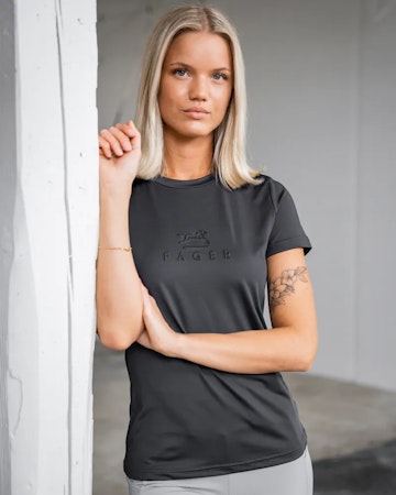 Fager Ida Short sleeve T-skjorte, mørk grå