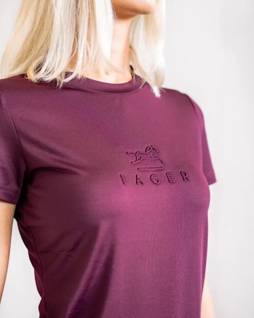 Fager Ida Short sleeve T-skjorte, burgunder