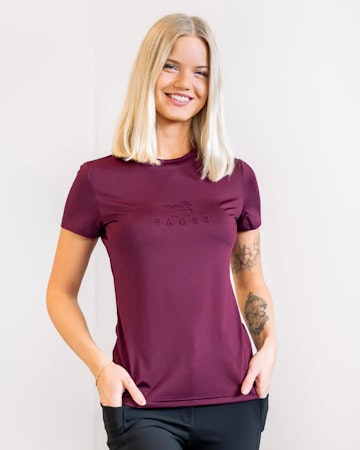 Fager Ida Short sleeve T-skjorte, burgunder