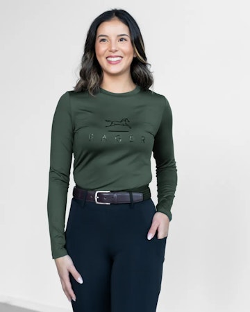 Fager Fia Long Sleeve, mørk grønn