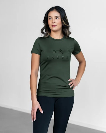 Fager Fia Short sleeve T-skjorte, mørk grønn