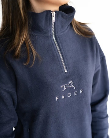 Fager Molly Half-zip fleece genser, marine