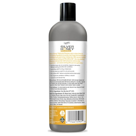 Silver Honey Rapid Skin Relief Medicated Shampoo, Absorbine