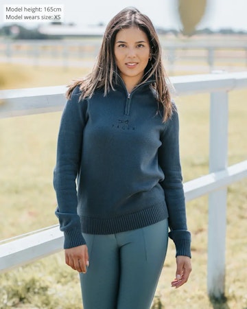 Fager Kim half-zip genser, marine