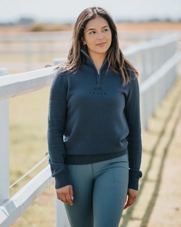 Fager Kim half-zip genser, marine