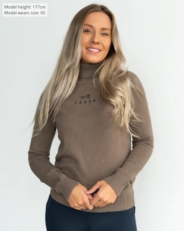 Fager Jackie turtleneck genser, beige