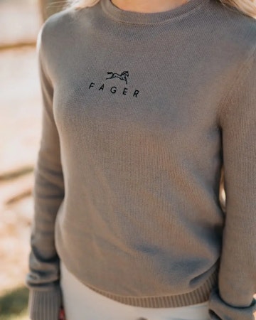 Fager Emily crew neck genser, beige