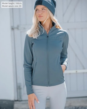 Fager Vera Full-zip sport sweater, isblå