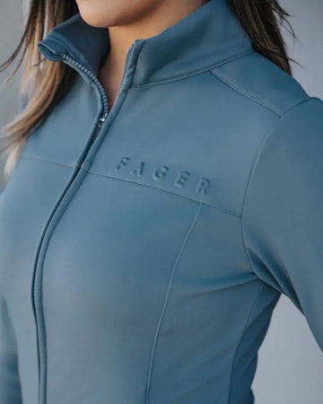 Fager Vera Full-zip sport sweater, isblå