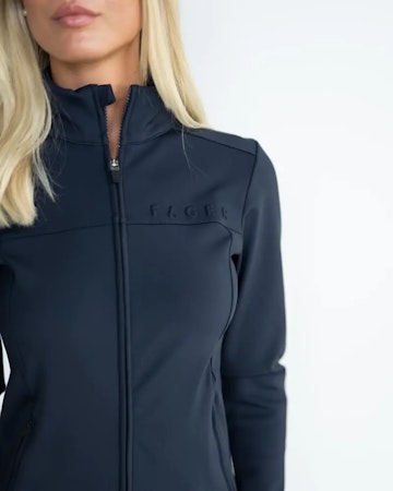 Fager Vera Full-zip sport sweater, marine