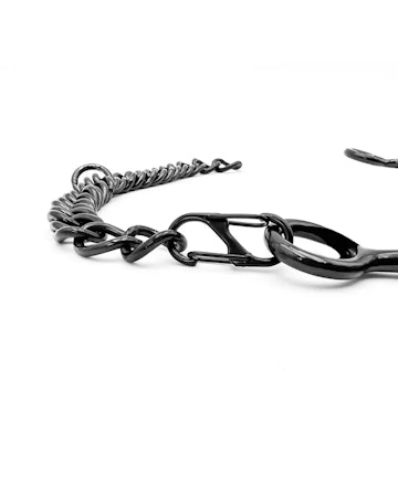 Fager Hurtigklips, Easy Clasp, til hakekjede. Sort