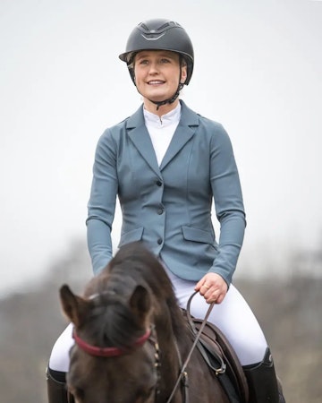 Fager Jessica Stevnejakke, isblå