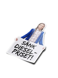 Sticker - Greta, Lower the Diesel price!