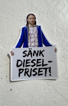 Sticker - Greta, Lower the Diesel price!