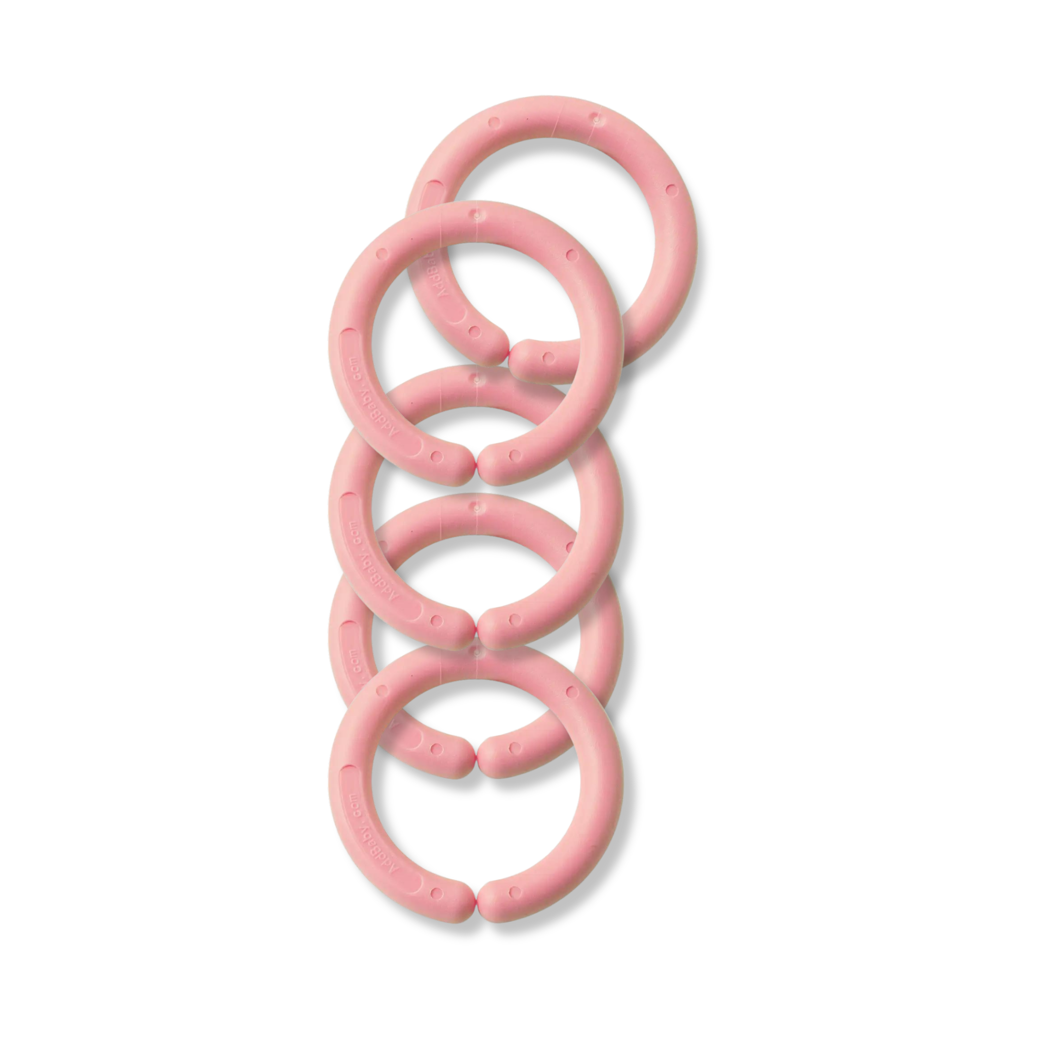 AddBaby Barnvagnsringar 5-pack Rosa