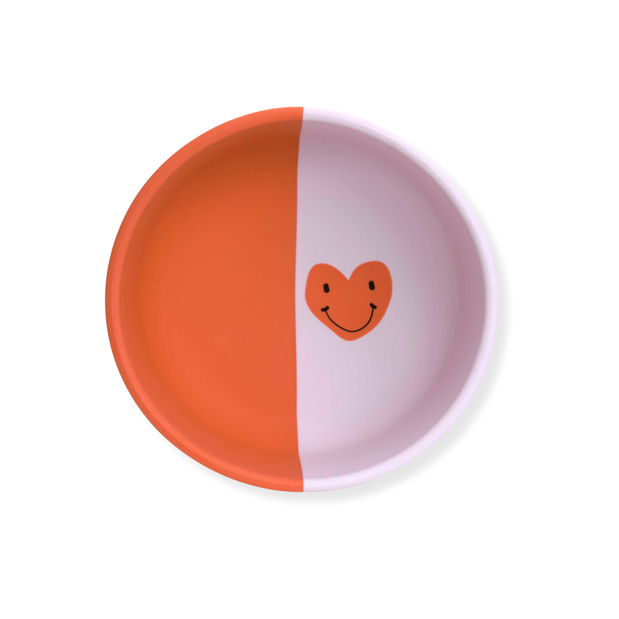 LÄSSIG Barnskål utan sugpropp Happy Rascals Heart Lavender