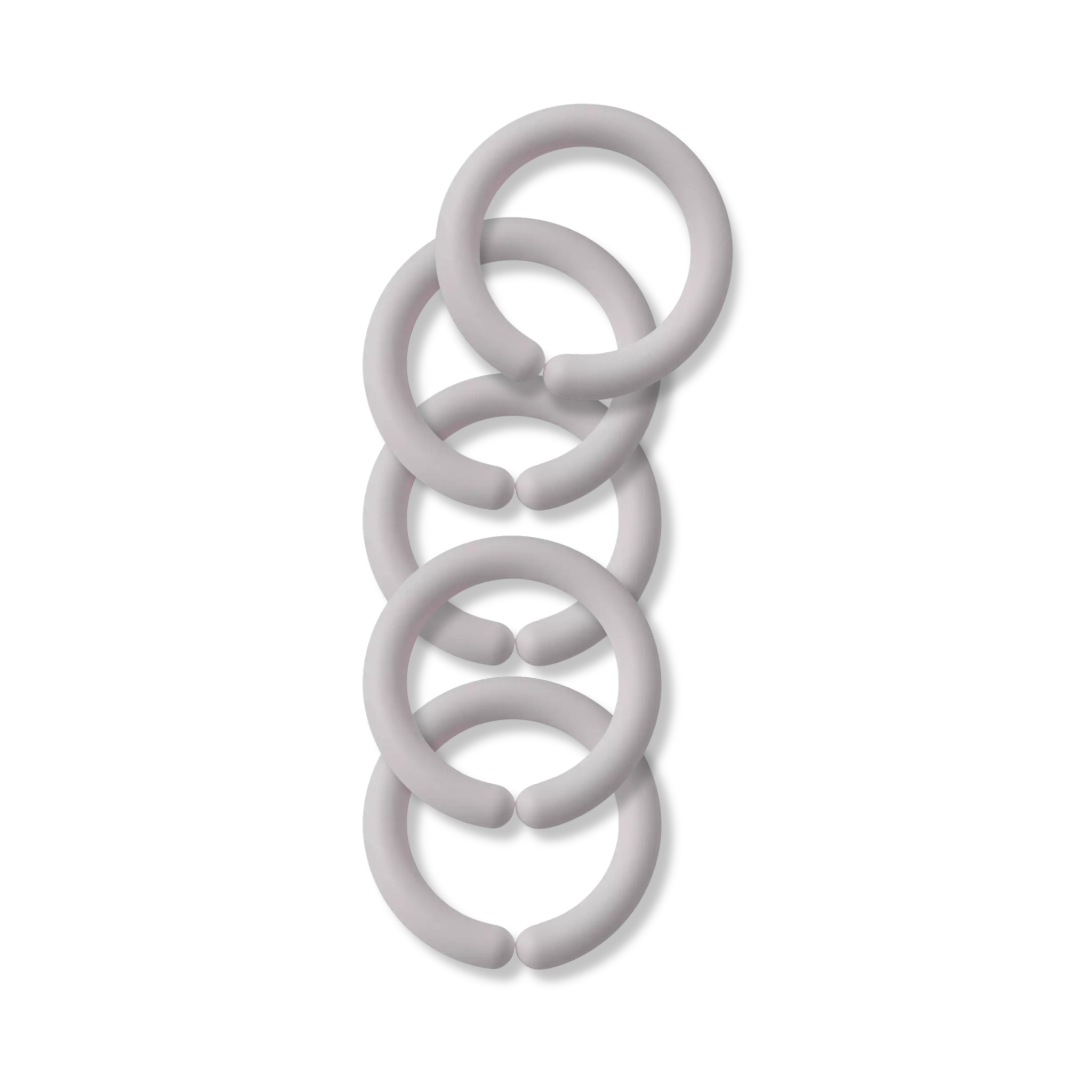 AddBaby Barnvagnsringar 5-pack Kalk
