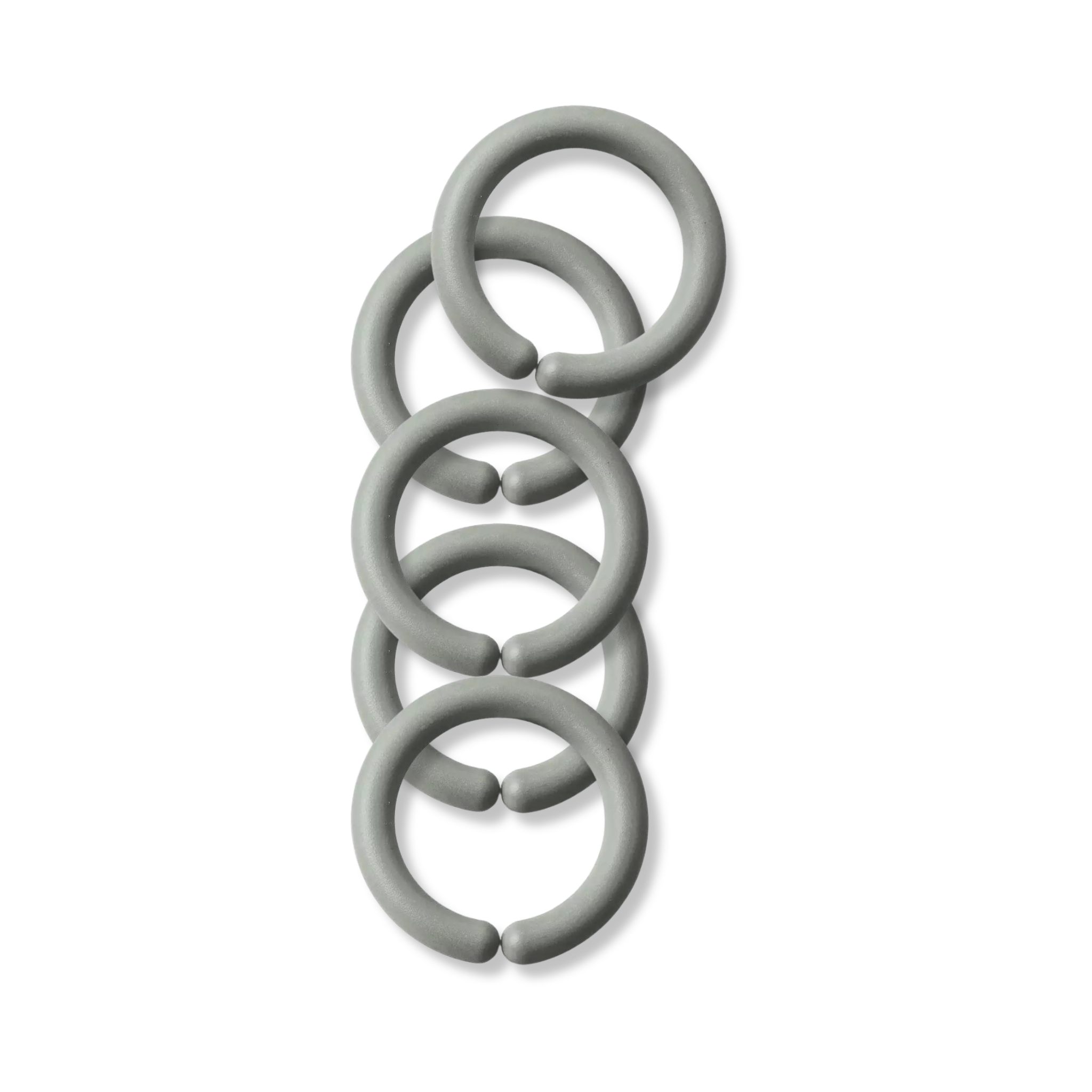 AddBaby Barnvagnsringar 5-pack Silver