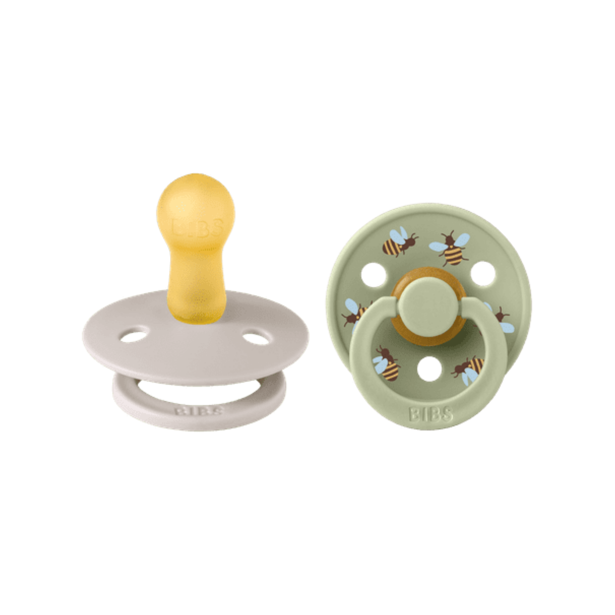 BIBS Studio Colour Latex Nappar Bumblebee Latex Mushroom Mix 2-pack