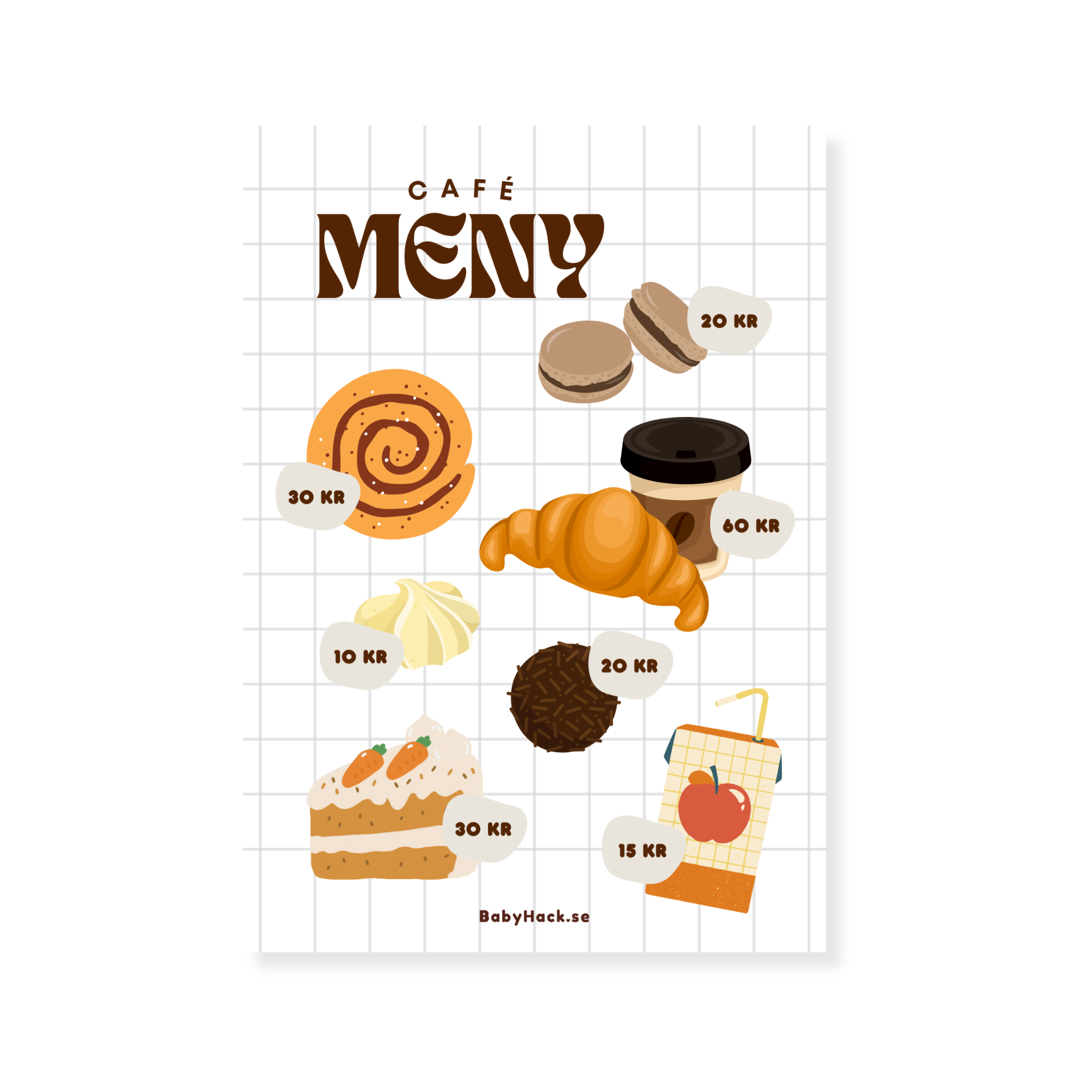 Café | Menyposter x2