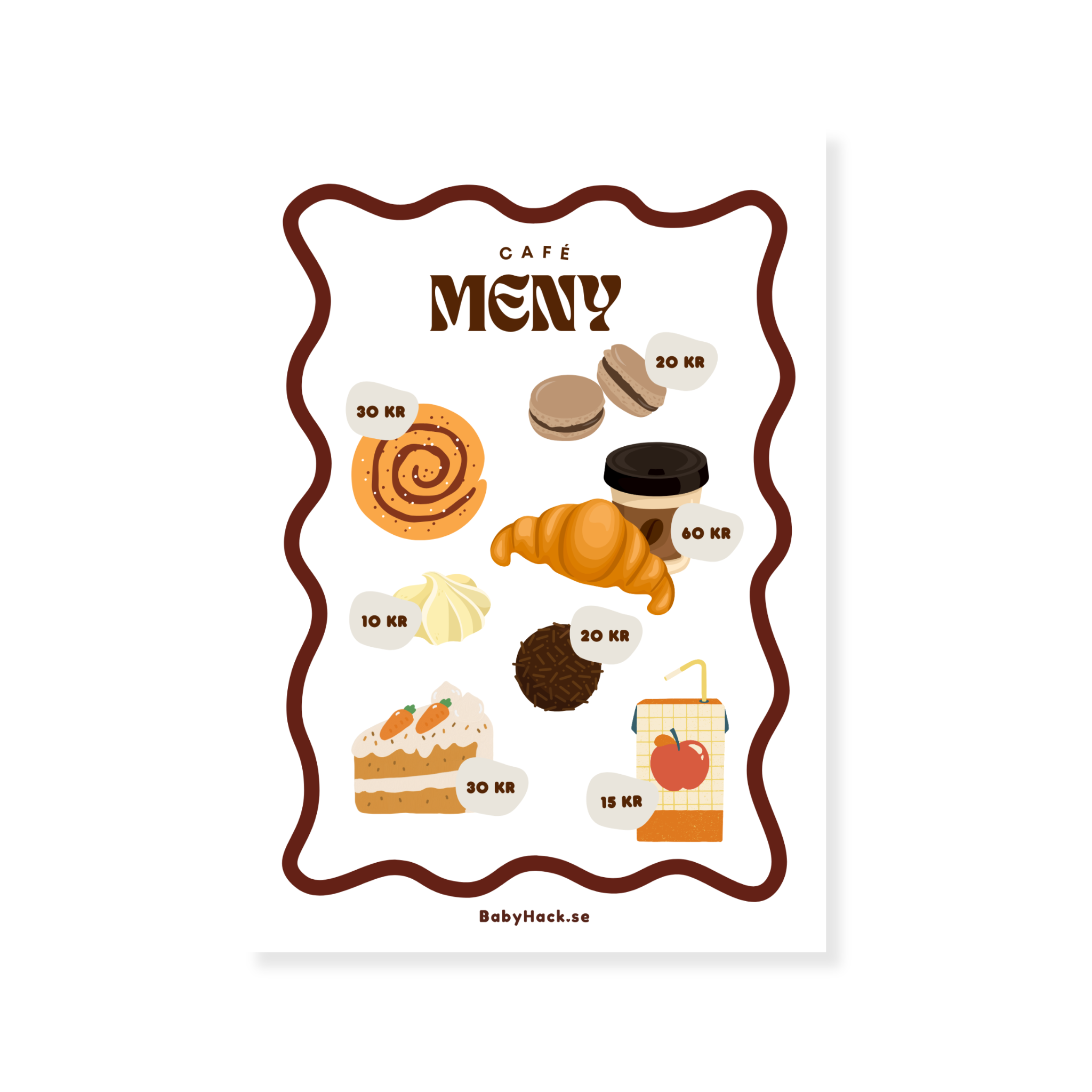 Café | Menyposter x2