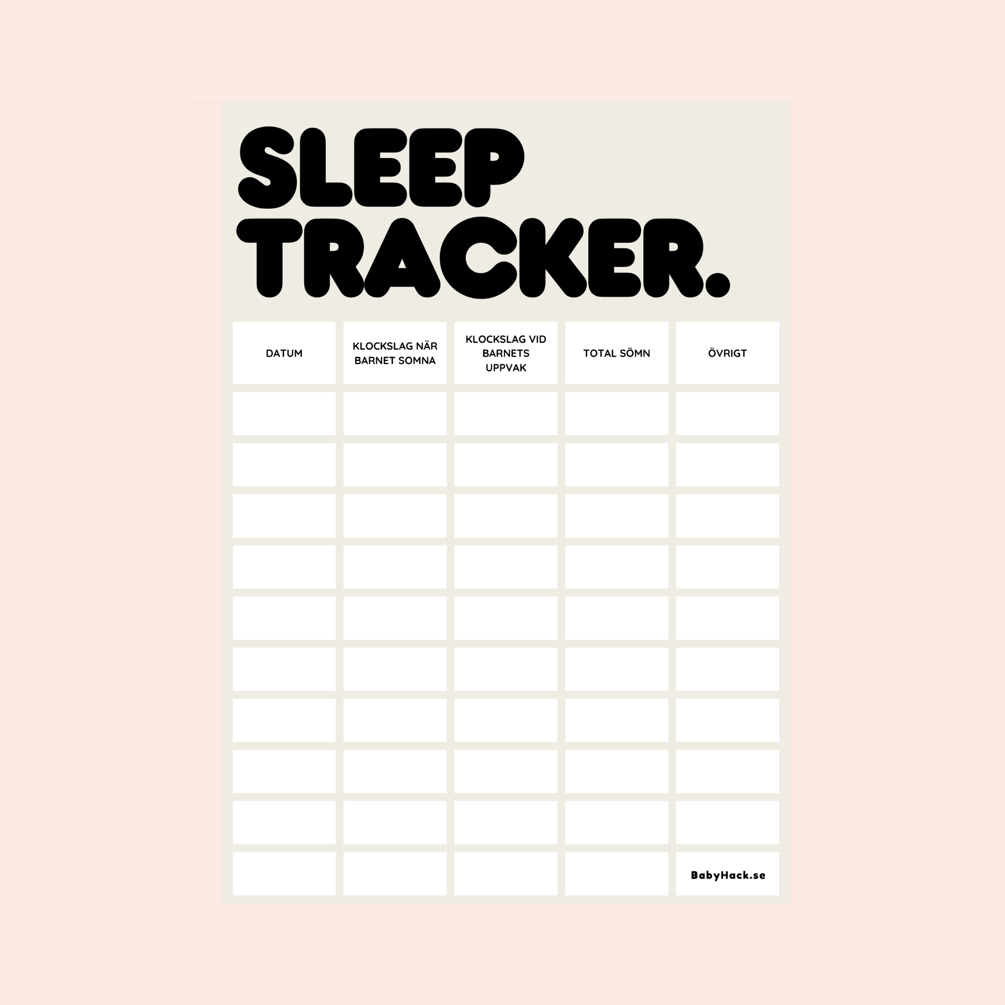 Sleep tracker | Au naturel