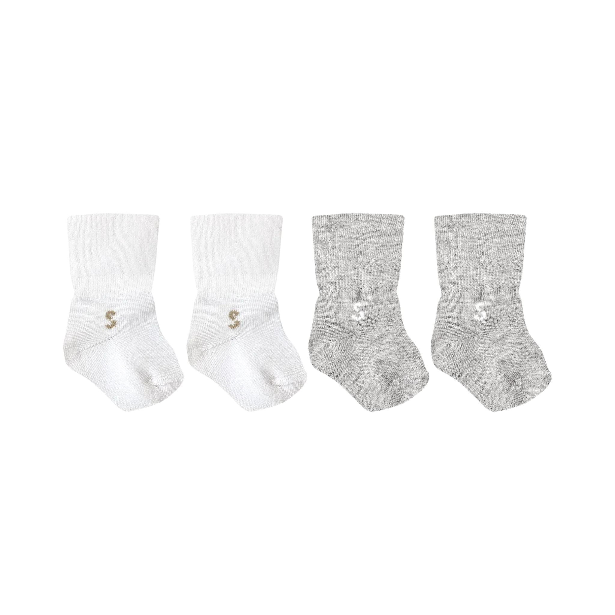 STUCKIES® Innovativa babystrumpor som inte åker av Newborn set Basics 4-pack