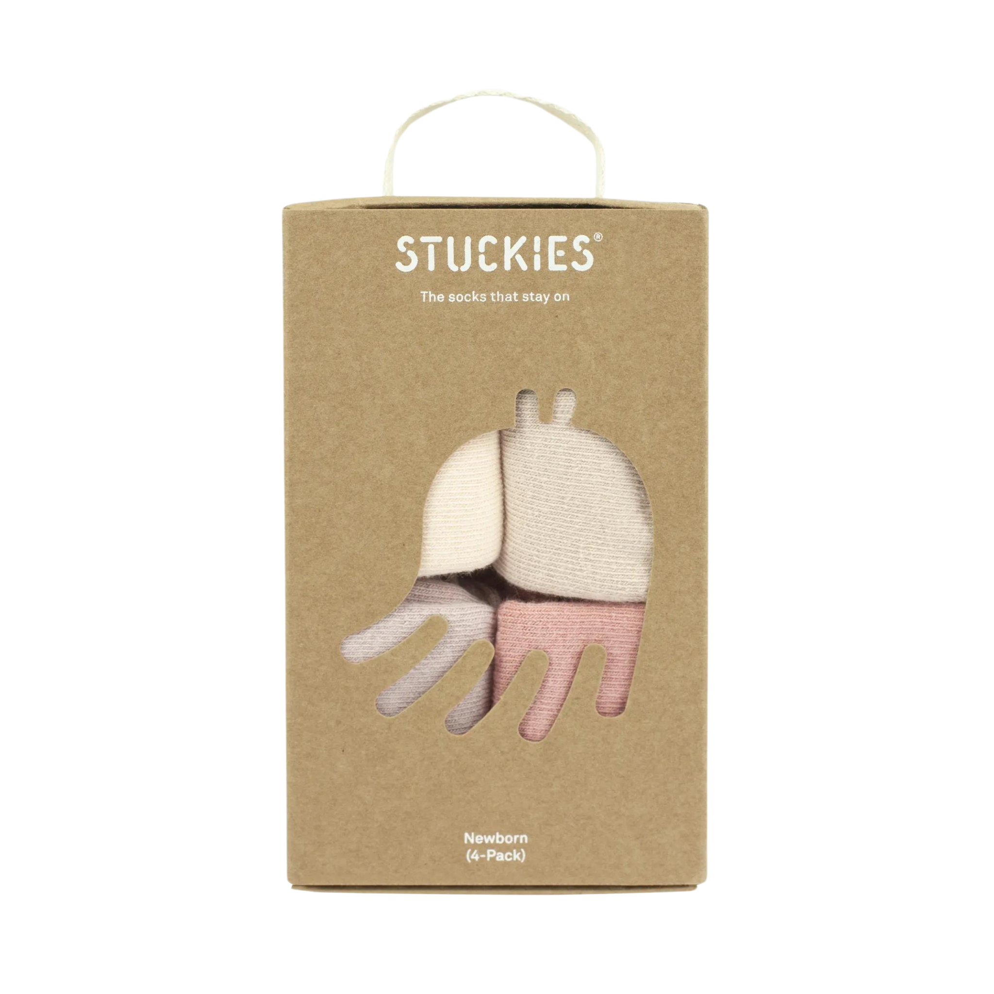 STUCKIES® Innovativa babystrumpor som inte åker av Newborn set Blossom 4-pack
