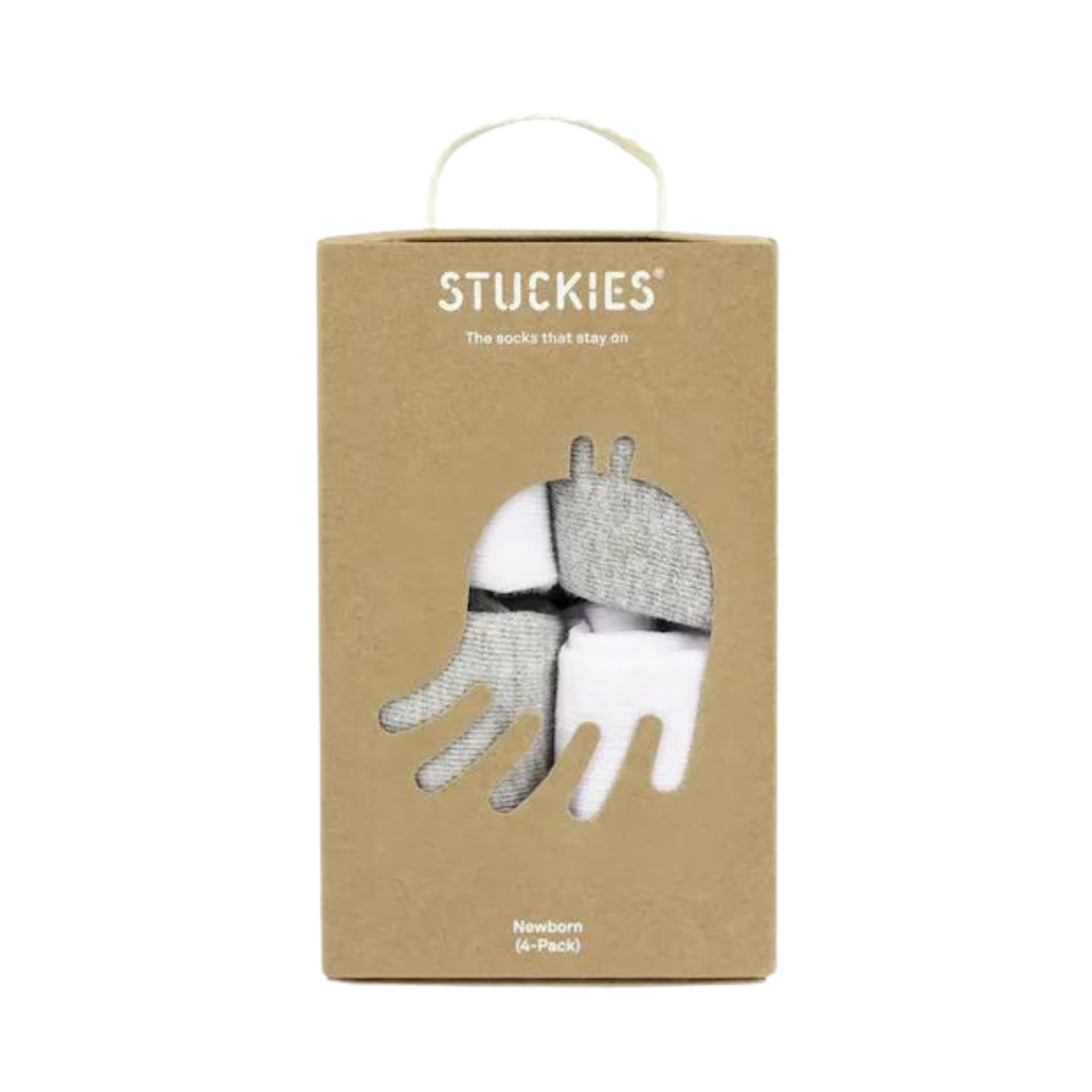 STUCKIES® Innovativa babystrumpor som inte åker av Newborn set Basics 4-pack