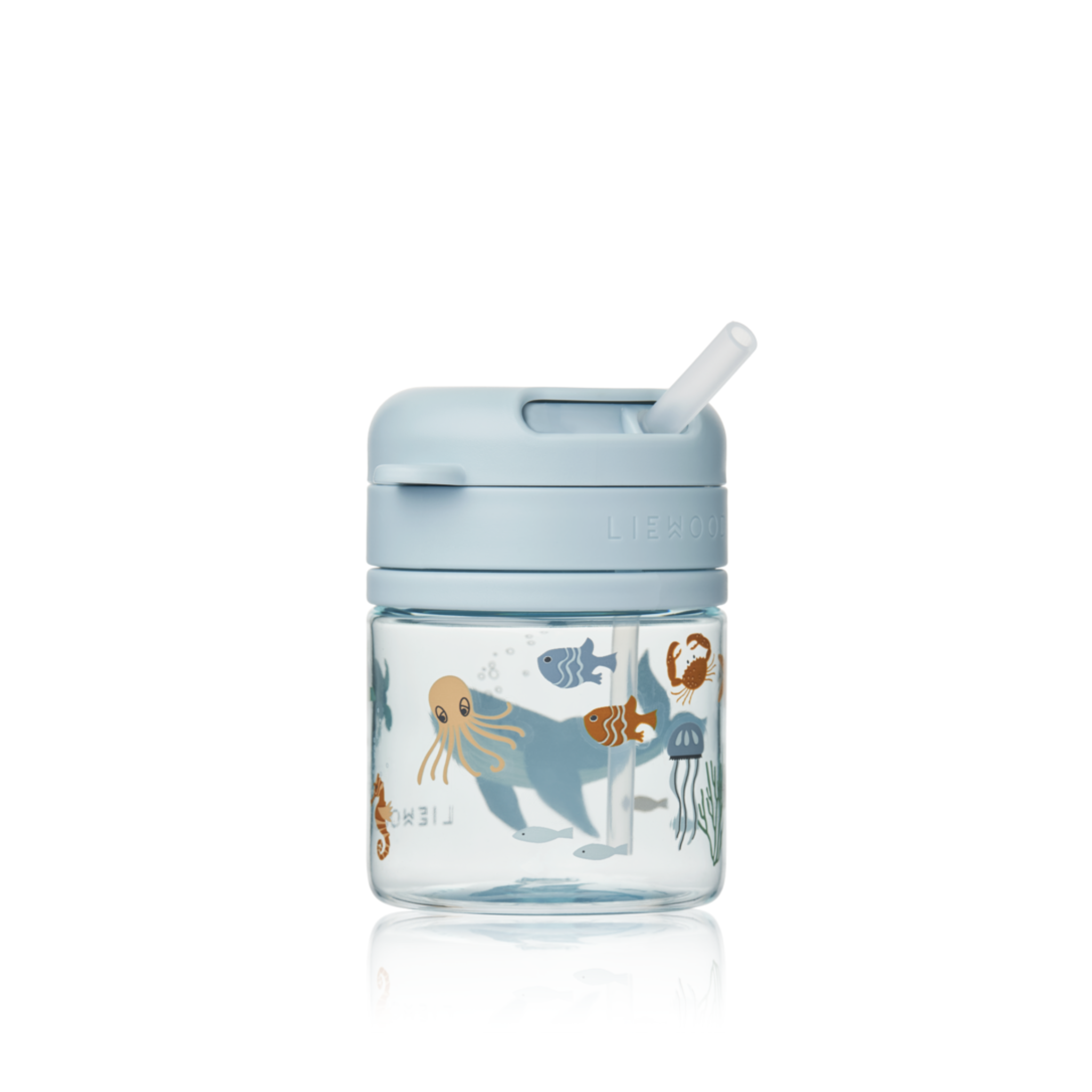 Liewood Pavia Tritan Sugrörsmugg 280 ml Sea creature/Sand