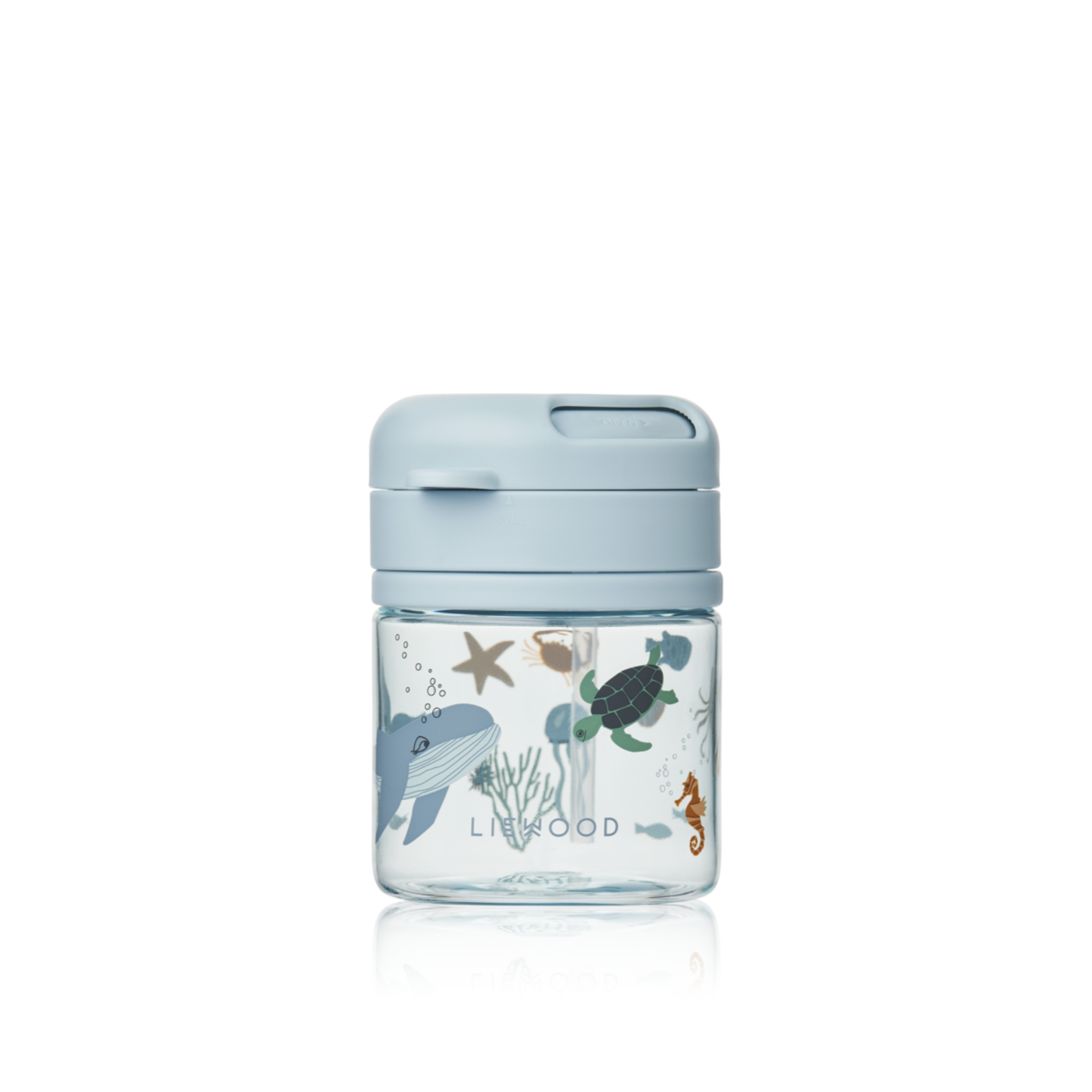 Liewood Pavia Tritan Sugrörsmugg 280 ml Sea creature/Sand