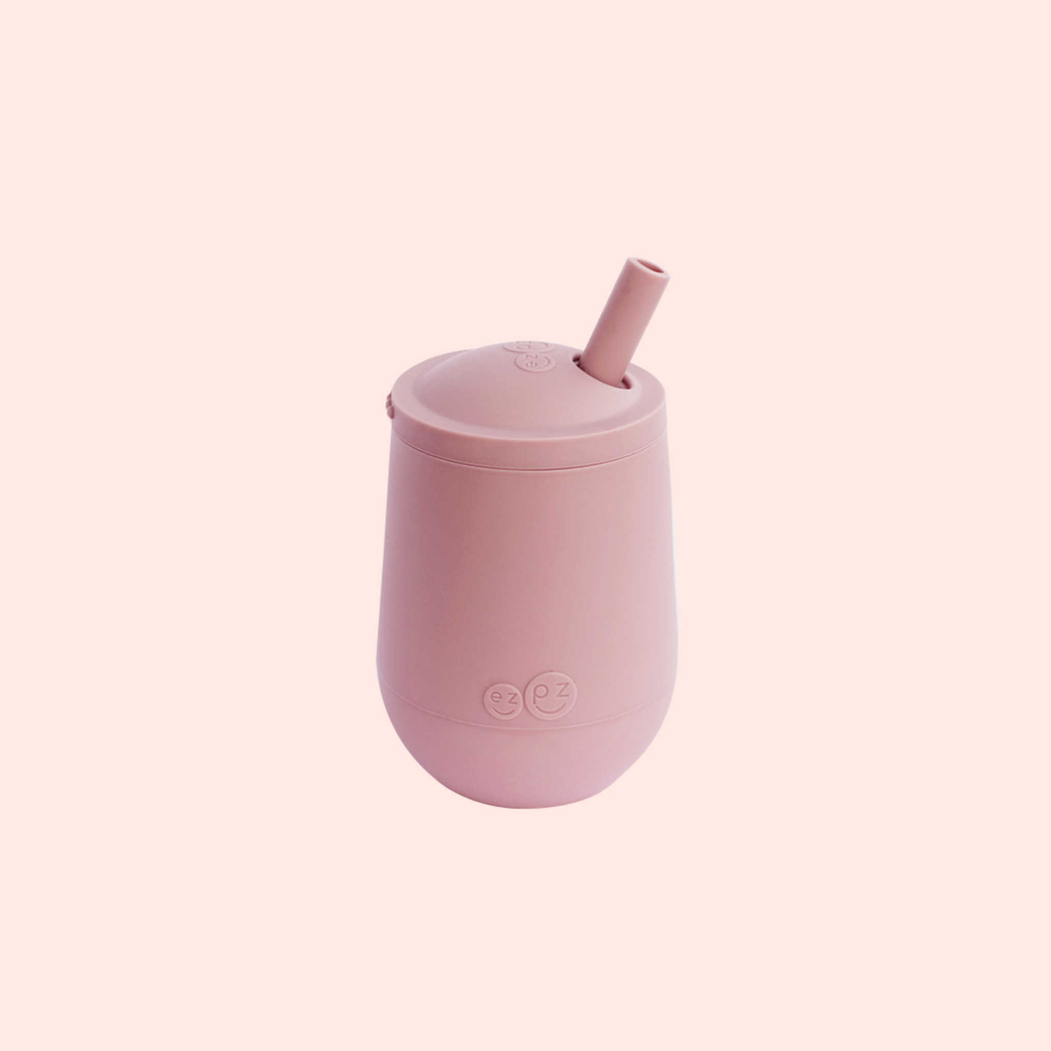EZPZ Mini Cup + Straw Sugrörsmugg Blush