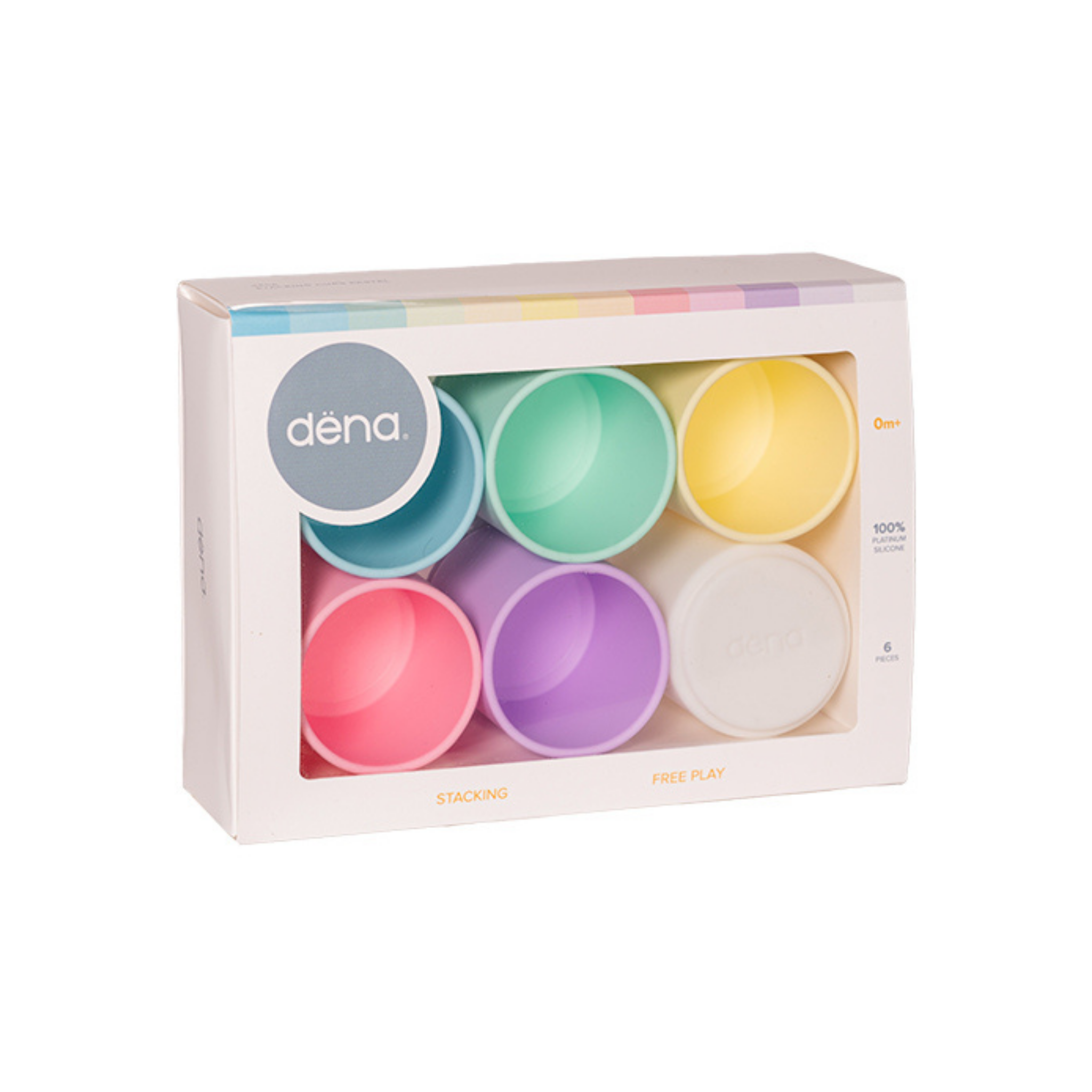 Dëna Barnmuggar Pastell 6-pack