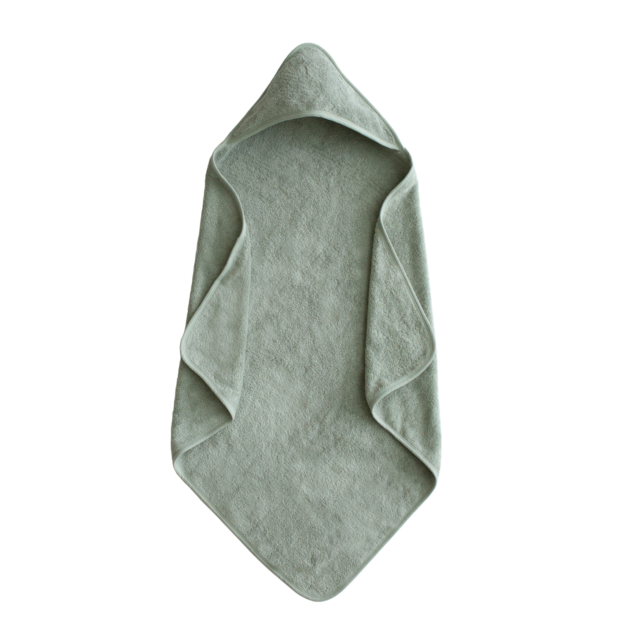 Mushie Babyhandduk med huva Moss
