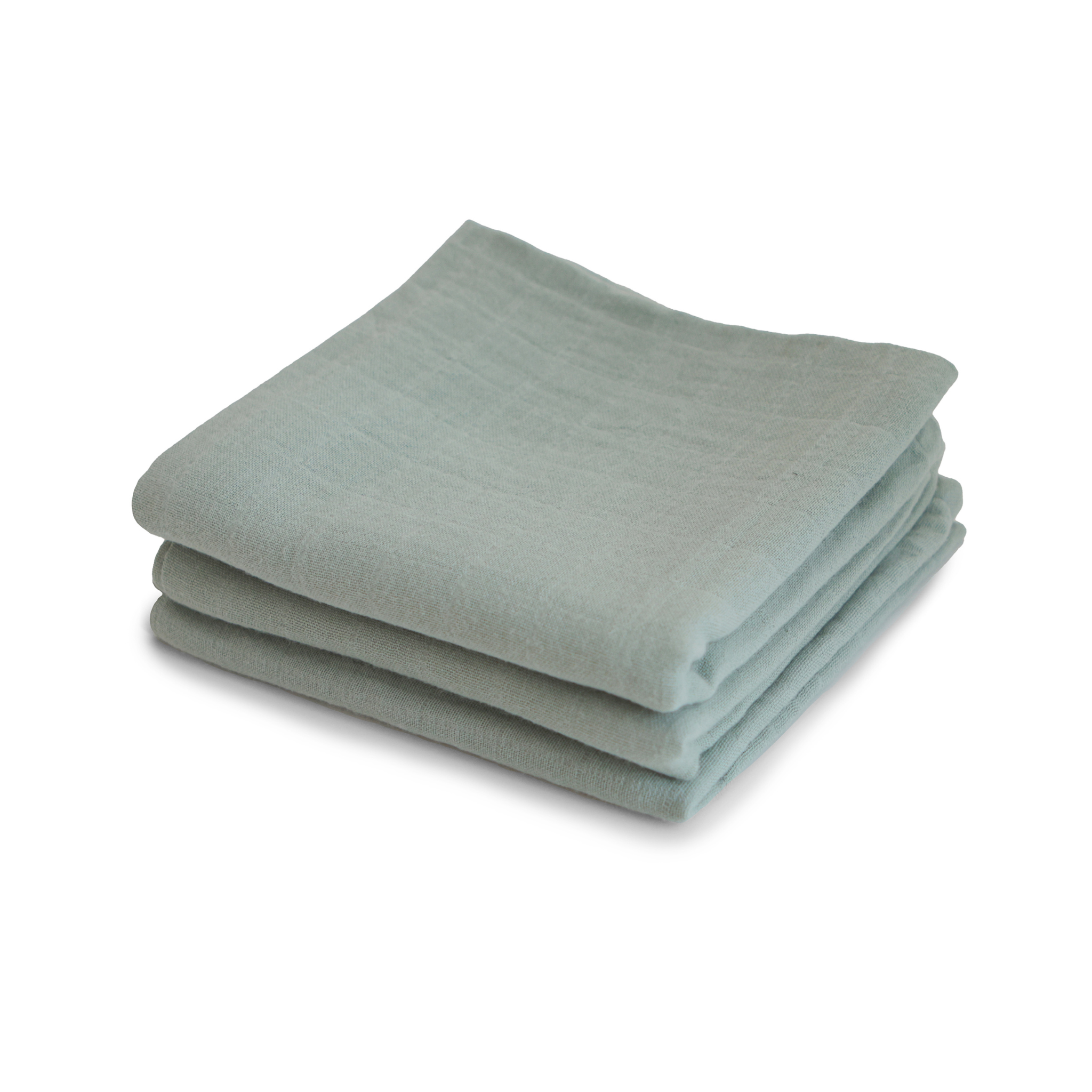 Mushie Muslinfiltar Sage 3-pack