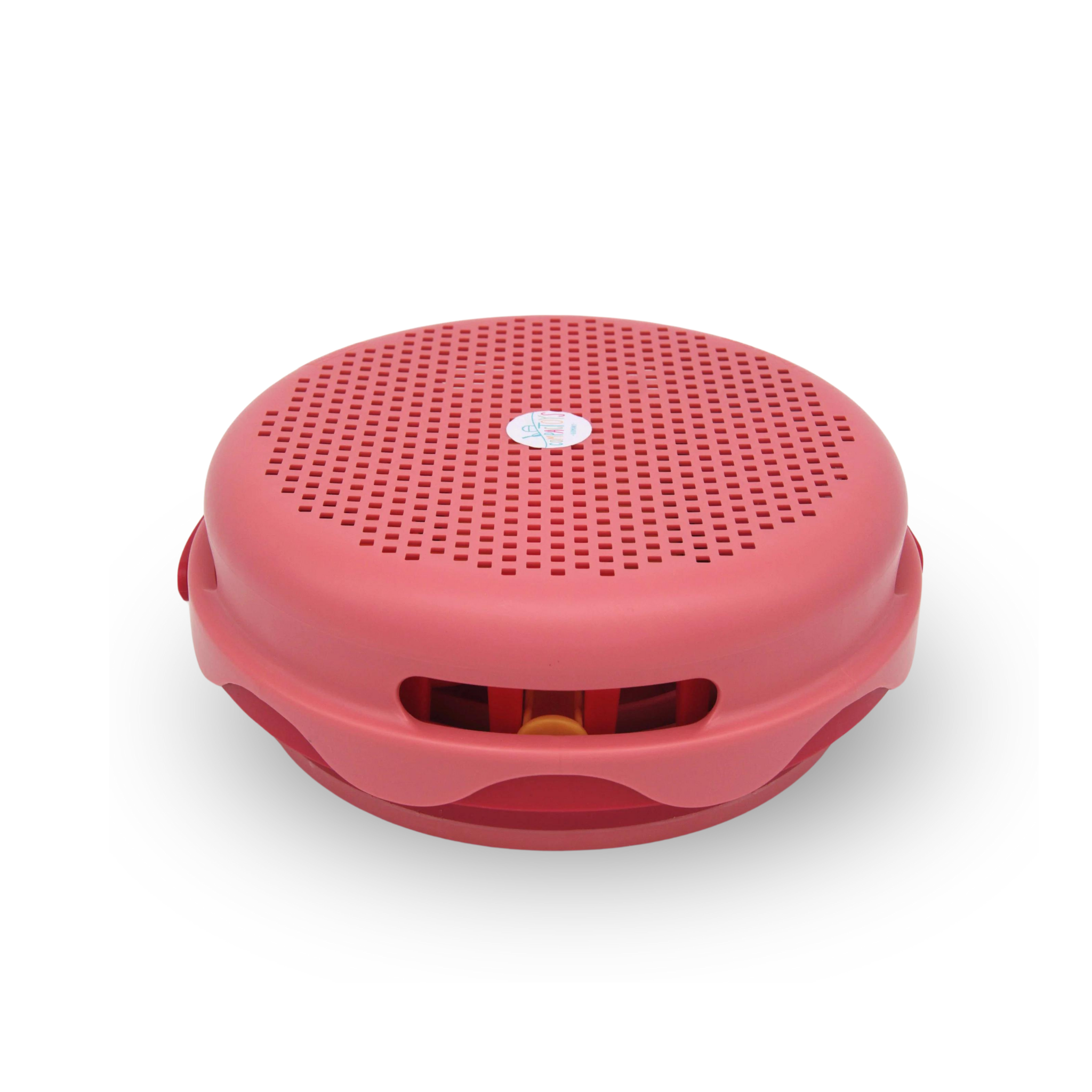 COMPACTOYS  7-i-1 Sandset med hopfällbar hink och sandleksaker Rosa/röd