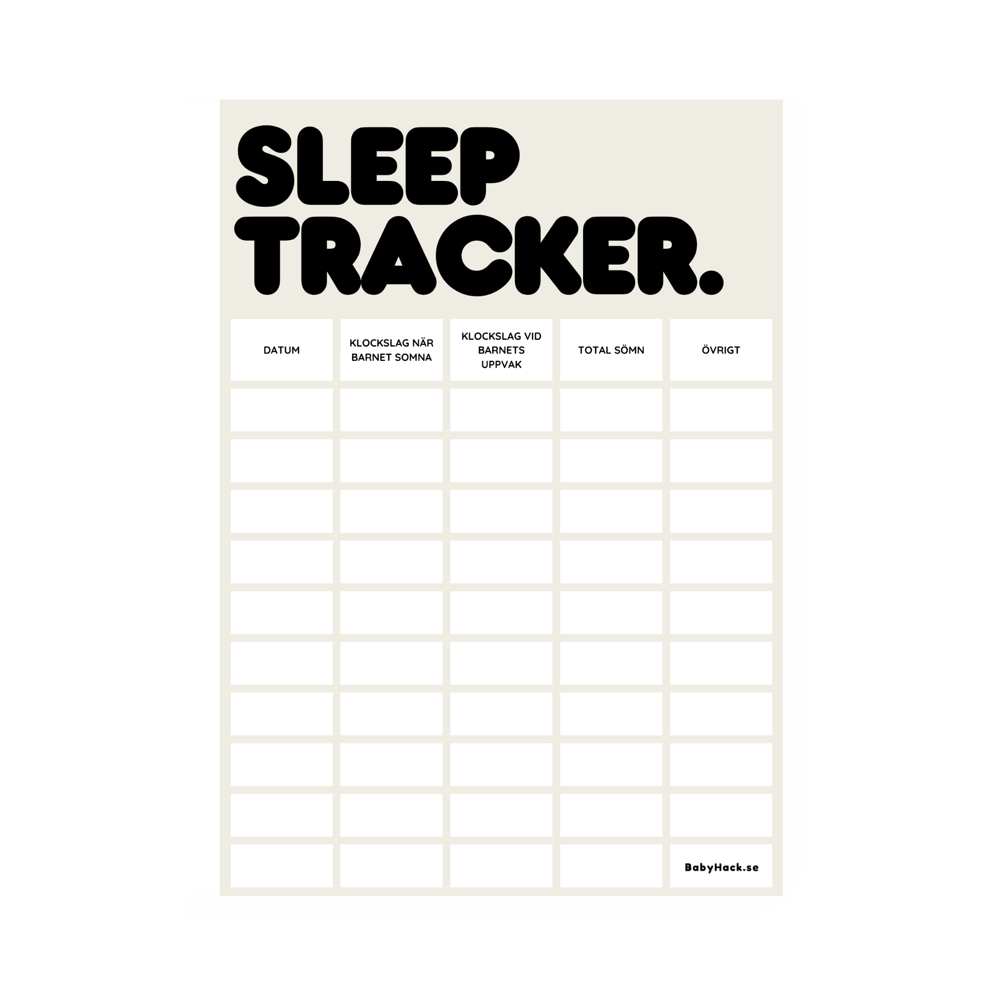 Sleep tracker | Au naturel